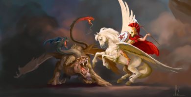 Quimera luta contra Pegasus